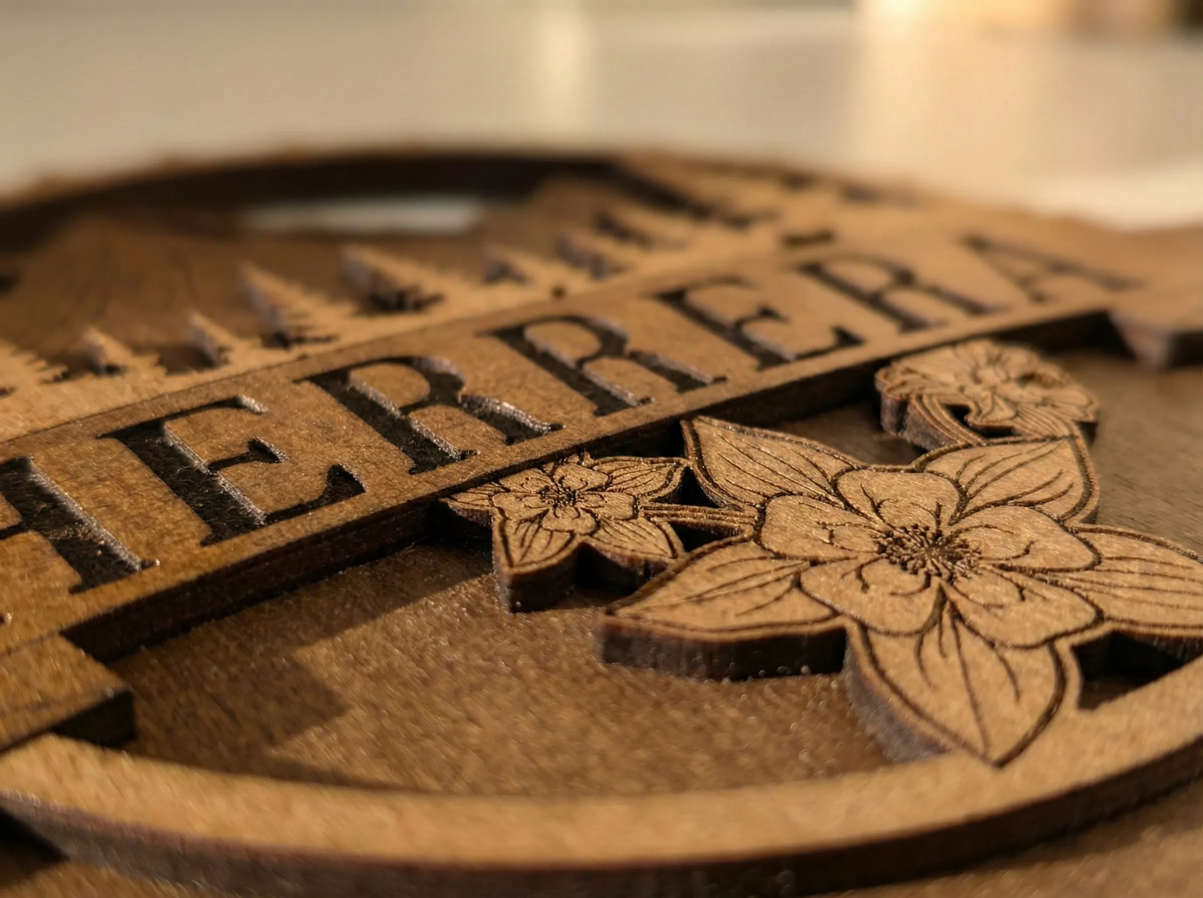 Custom Mountain Name Sign