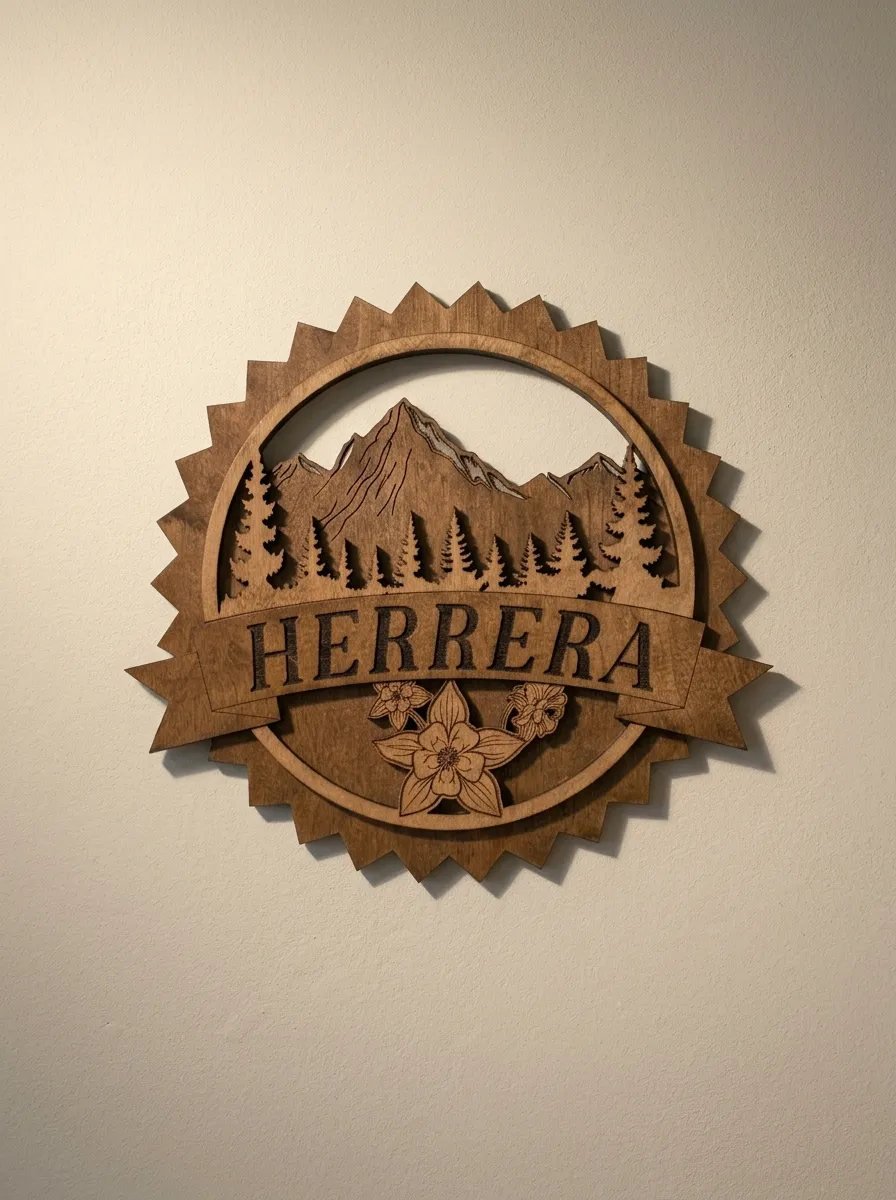 Custom Mountain Name Sign, handcrafted wood sign by ImprintLuxury