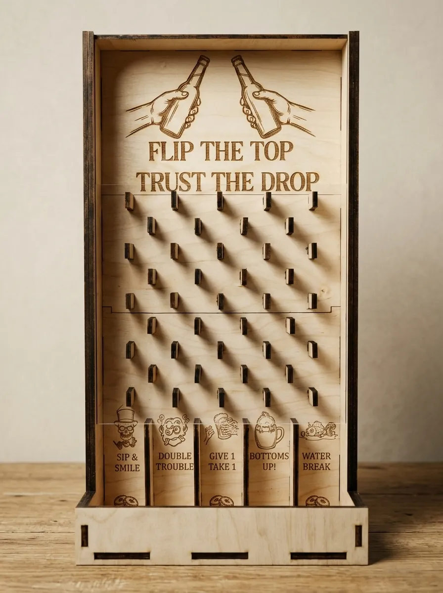 Custom Prize Drop Board, handcrafted wood sign by ImprintLuxury